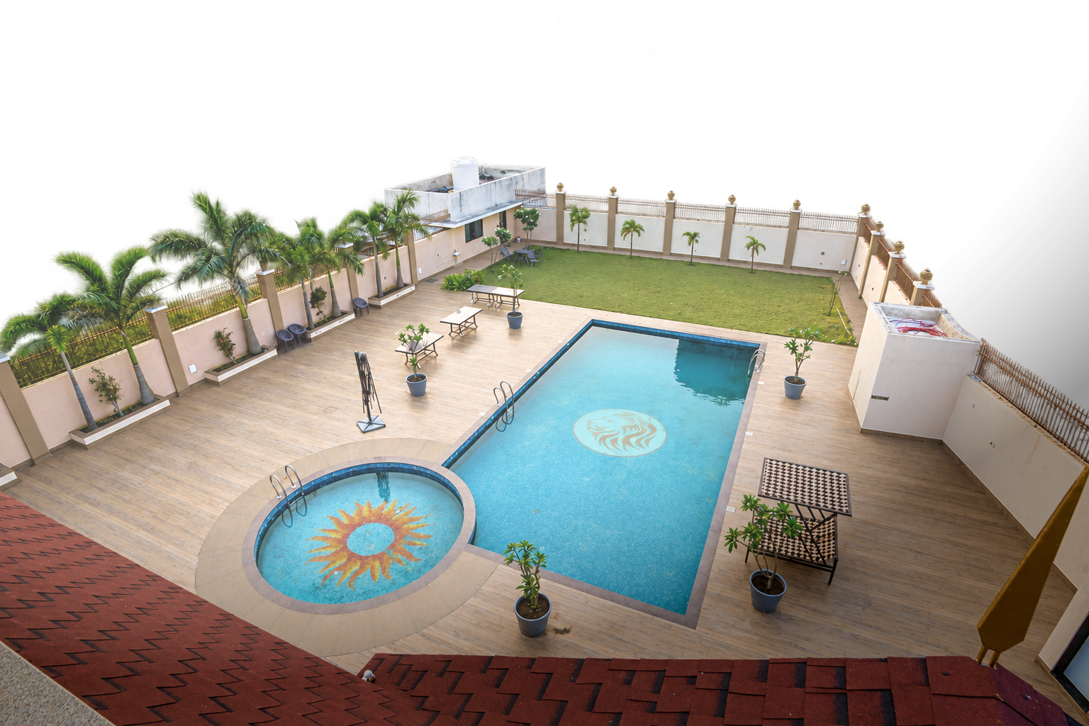 The Gaj Kesri Luxury Villa Pool Architecture